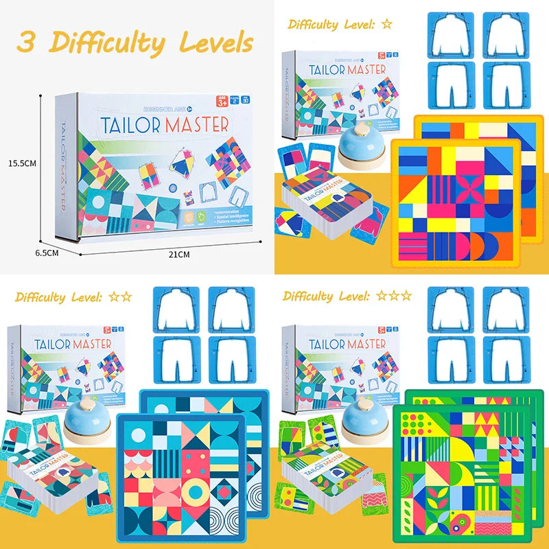 Tailor Master™ – Entrenar la coordinación de manos y ojos – Juego de cartas Tailor