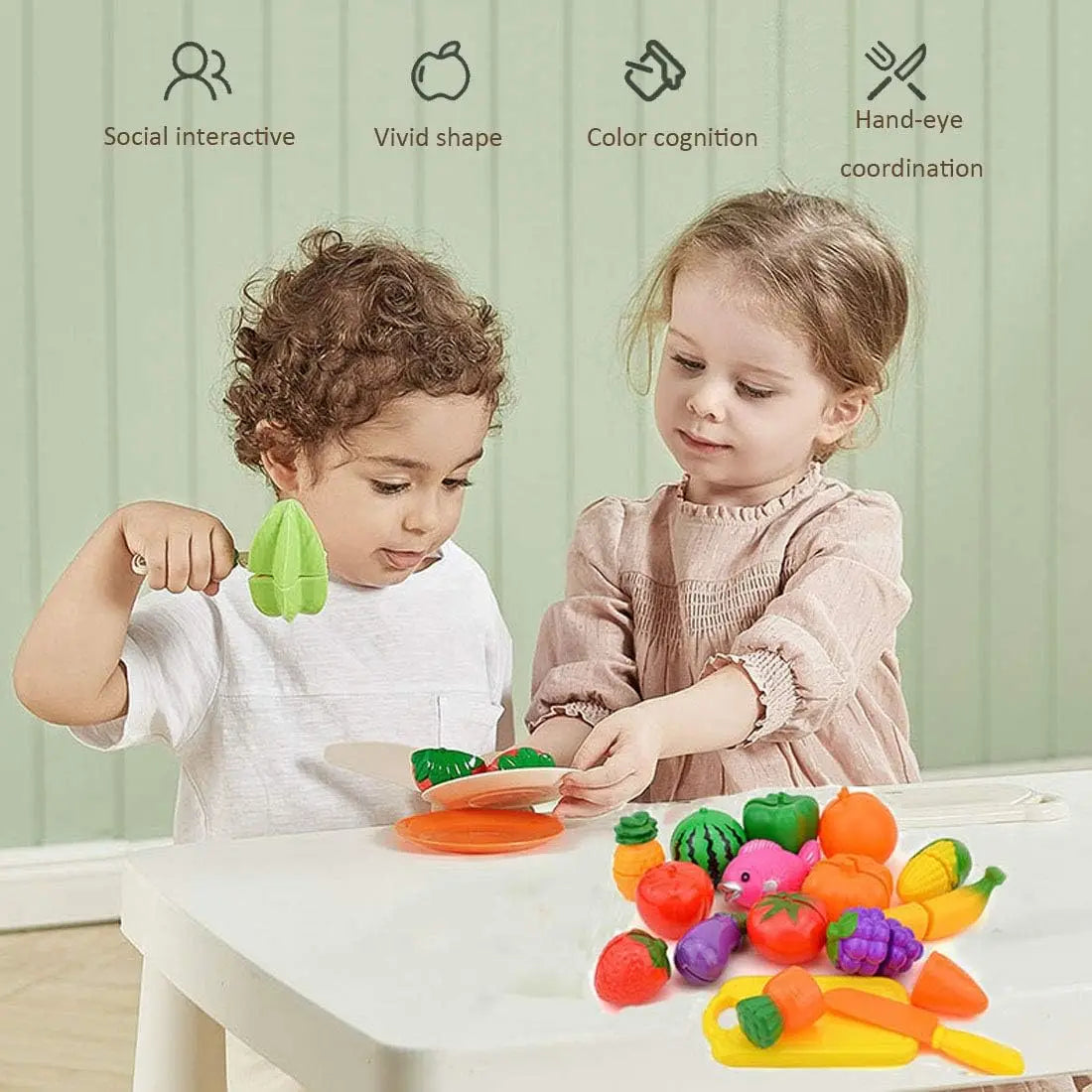 Veggie & Fruit Toys™ - Divertidos y educativos - Juguetes de frutas y verduras
