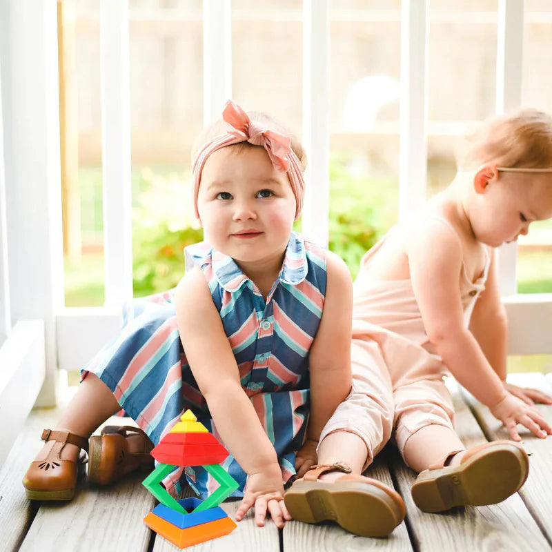 Pyramid Stacking Blocks – Motricidad y creatividad – Juego de bloques apilables