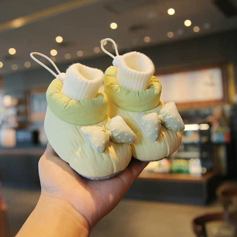 Mini Fashion™ - Antideslizantes con estilo - Zapatillas de algodón con lazo