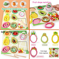 Thumbnail for Toddler Clips™ - Frutas y formas - Juego de clasificación