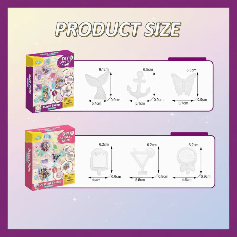 DIY Crystal Keychain Kit – Creativo y divertido – Kit de manualidades para llaveros