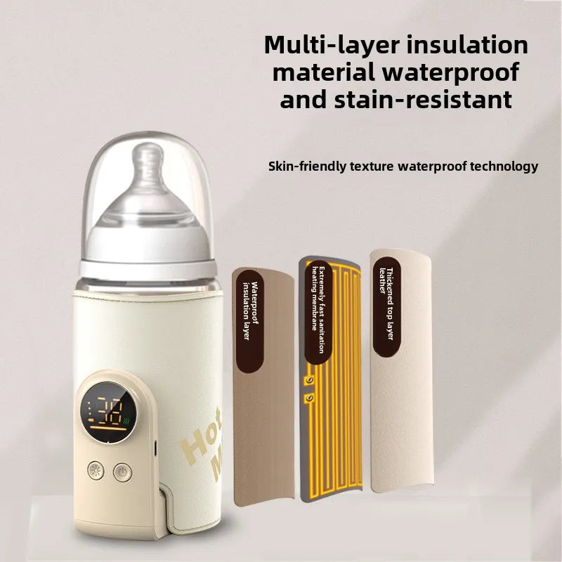 SmartBottle - Siempre caliente y preparado - Calentador de leche inalámbrico recargable