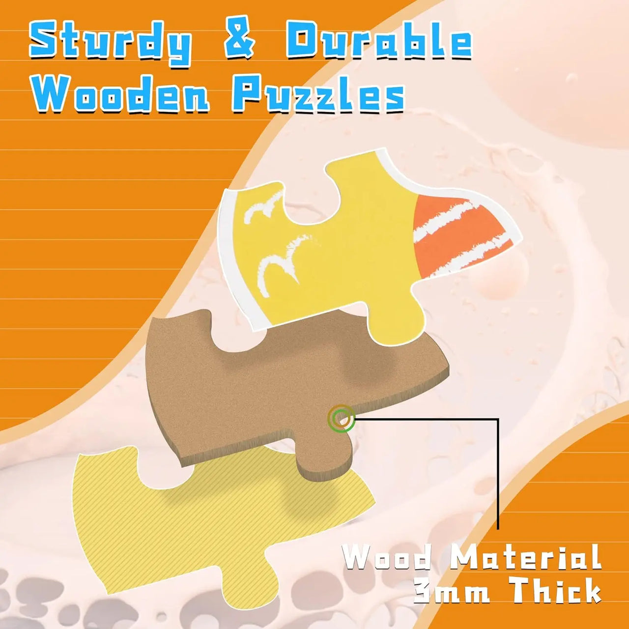 Woods™ - Motricidad fina y creatividad - Puzzle 6 en 1
