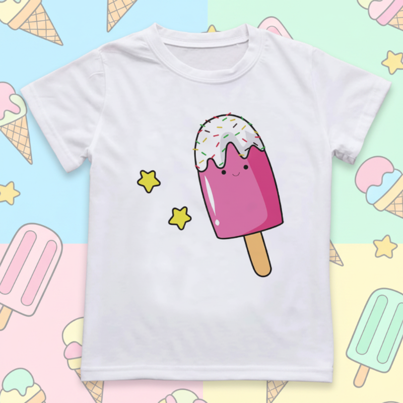 Boys & Girls Summer Tee – Cómoda y divertida: camiseta infantil con un estampado alegre