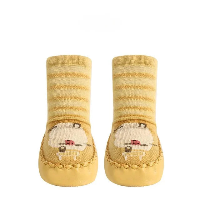 Toddler Non-slip Socks™ - Steps in Style - Calcetines con suela y estampado animal