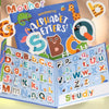 BusyBrain – Aprender palabras en inglés y matemáticas – Alfabeto y números Libro de rompecabezas