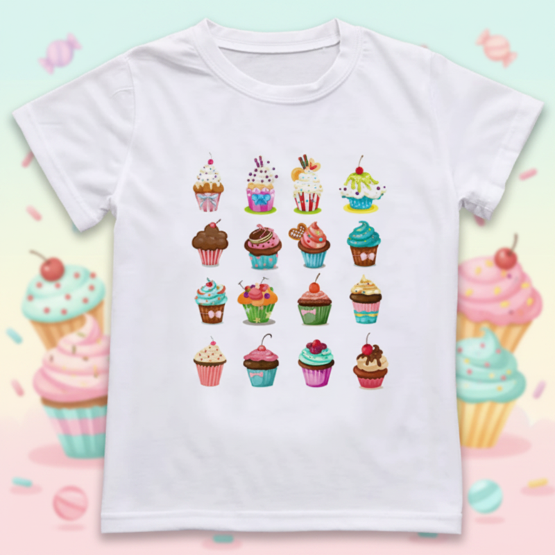 Boys & Girls Summer Tee – Cómoda y divertida: camiseta infantil con un estampado alegre