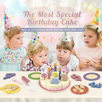 Thumbnail for Wooden Cake Cutting Toy – Creatividad y juegos de rol – Tarta de cumpleaños de madera