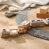 Thumbnail for TrainCount –  Clásico y educativo: tren Montessori de madera