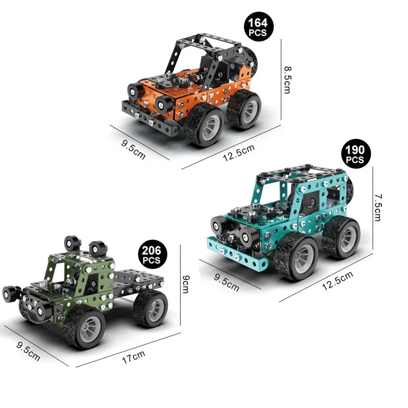 MetalBuild – Robusto y educativo: set de construcción de vehículos