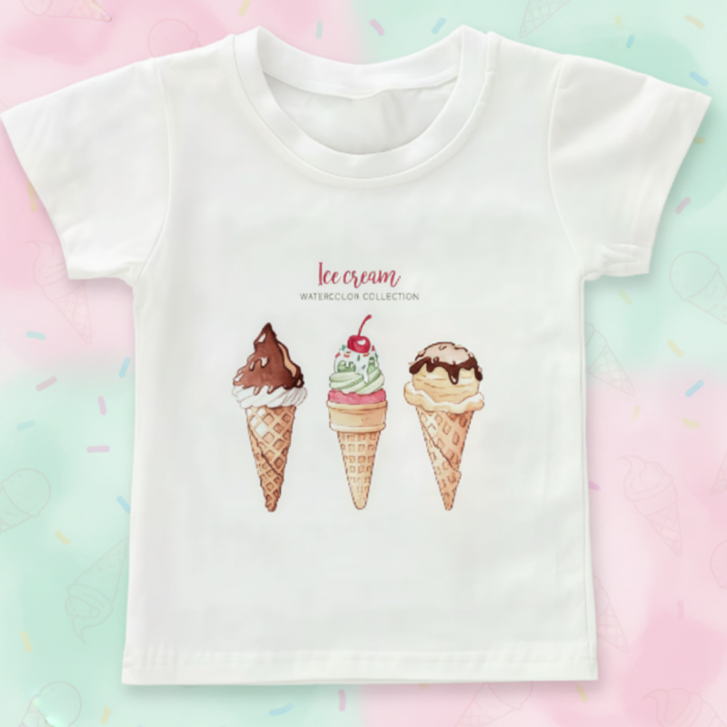 Boys & Girls Summer Tee – Cómoda y divertida: camiseta infantil con un estampado alegre