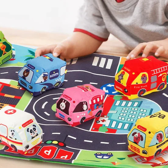 Car Playmat™ - Aventuras de dibujos animados - Alfombra - pista para coches