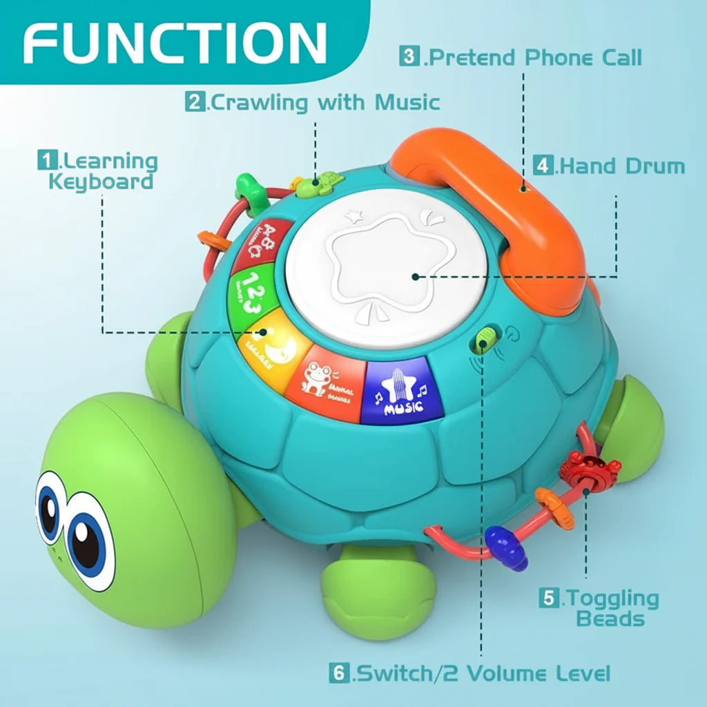 SmartTurtle – Interactivo y musical - Juguete tortuga con canciones