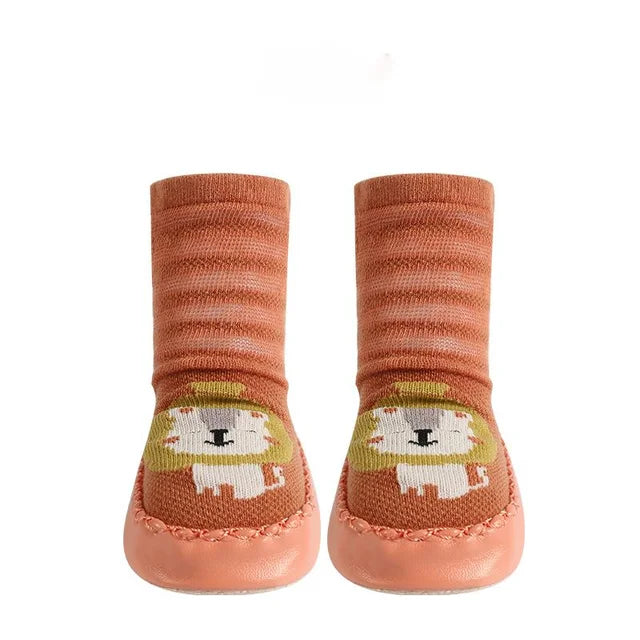 Toddler Non-slip Socks™ - Steps in Style - Calcetines con suela y estampado animal