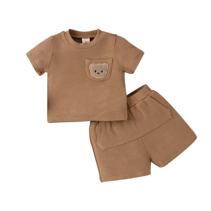 Mini Fashion™ - Lindo diseño de oso - Conjunto de verano - osito