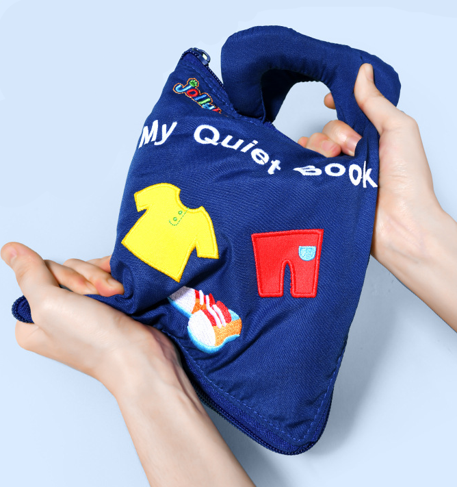Quiet Book™ | Desarrollo de la motricidad fina - Libro de actividades Montessori