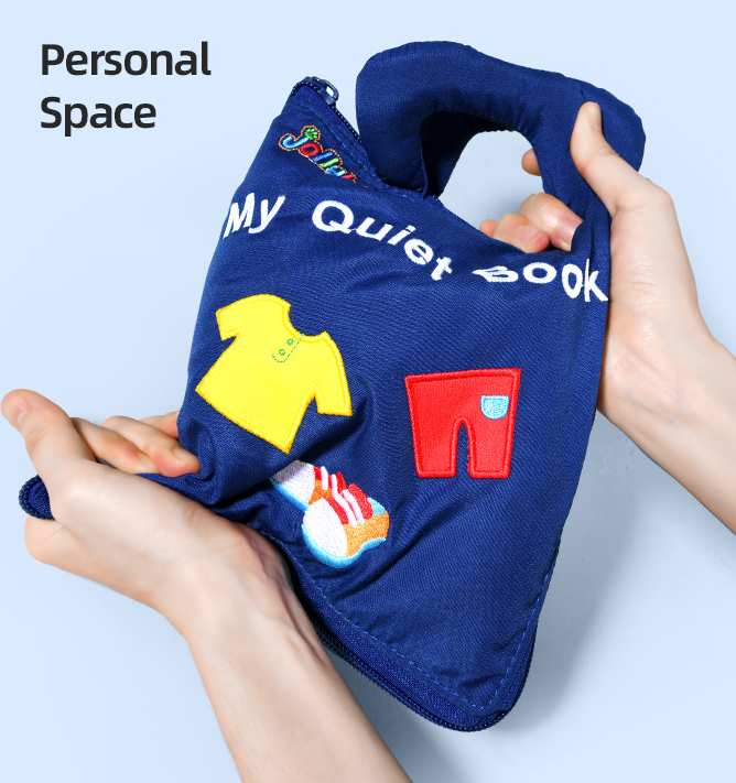 Quiet Book™ | Desarrollo de la motricidad fina - Libro de actividades Montessori