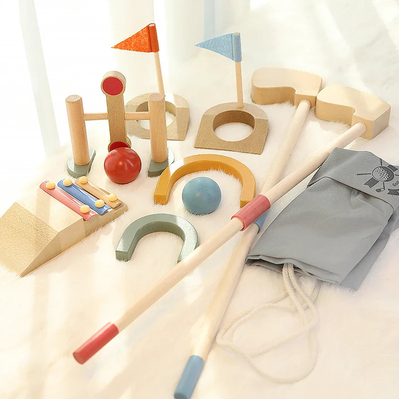 Mini Golfers – Diversión al aire libre – Juego de golf de madera