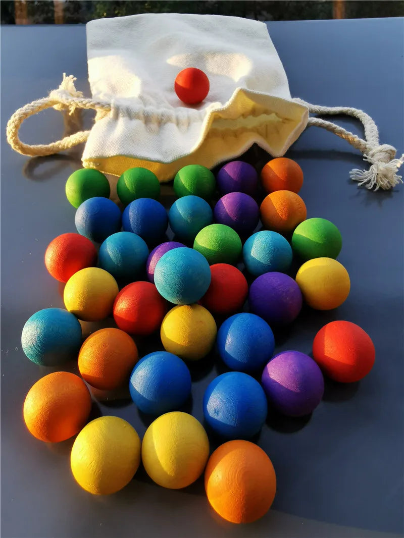 Rainbow Balls™ – Cuentas de madera de colores