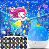 CosmoGlow – Soñador y creativo: lámpara nocturna Galaxy Projector con rotación de 360°