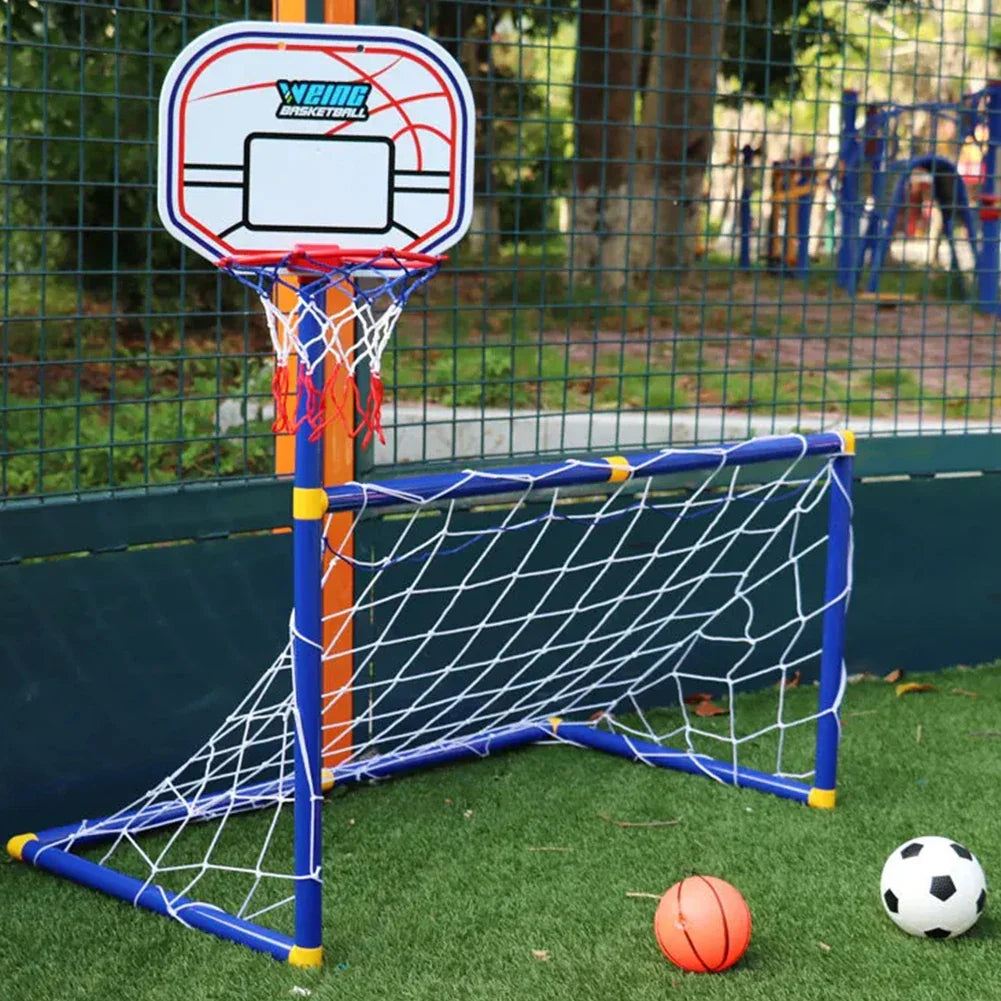 Kids Ball Games - Doble diversión: set de juguetes de fútbol y baloncesto