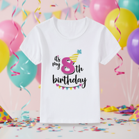 Thumbnail for Birthday Graphic Tee – Bonita y ligera – Camiseta infantil de cumpleaños