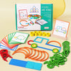 Sticks & Rings – Delgado y creativo – Puzzle de formas de madera
