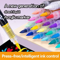 Thumbnail for ColorCraft – Creativo y sostenible – Rotuladores acrílicos con punta de pincel