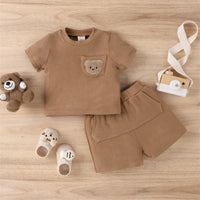 Thumbnail for Mini Fashion™ - Lindo diseño de oso - Conjunto de verano - osito