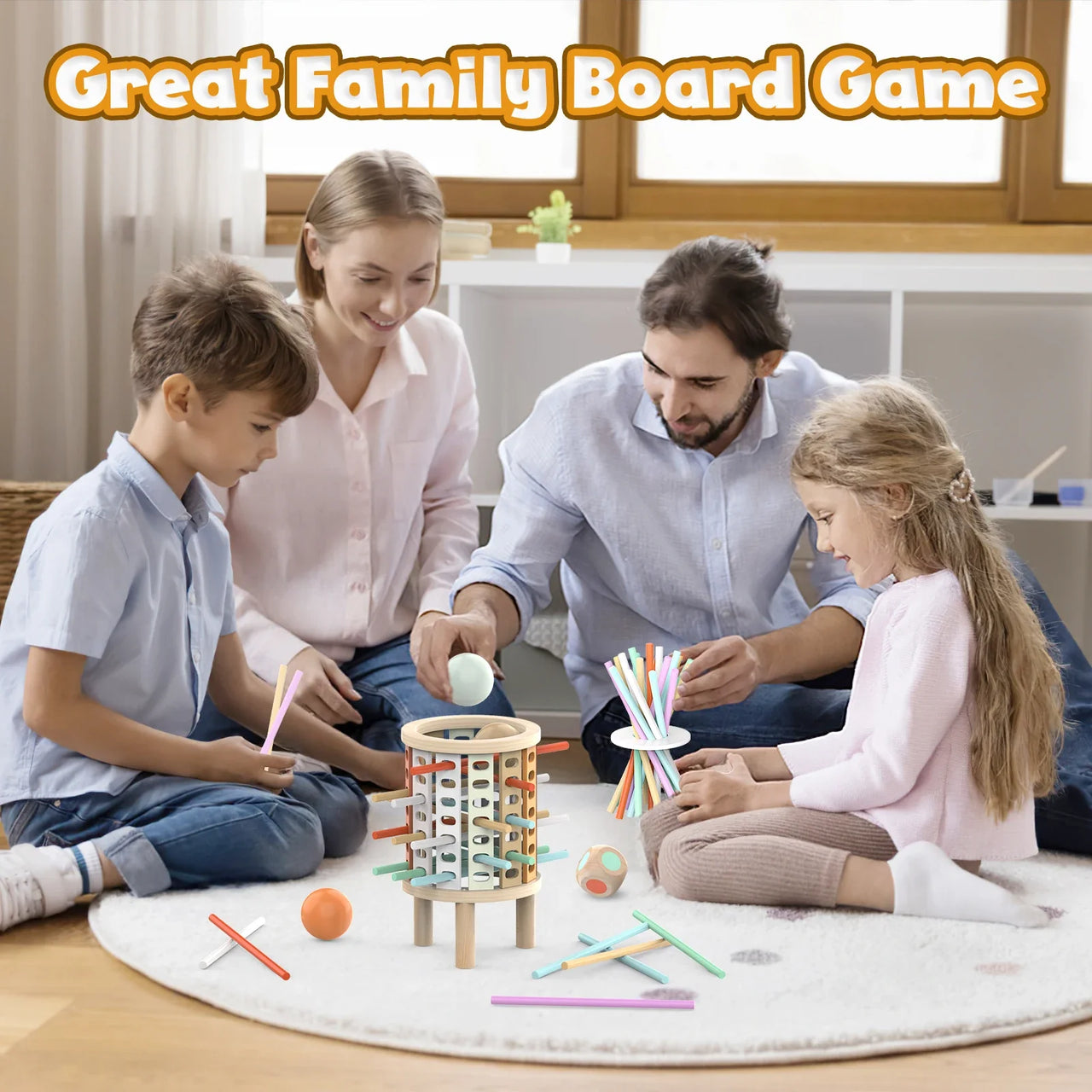 Balance Tower™ – Apilar y contar – Juego de pensar de madera
