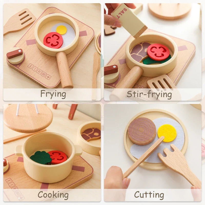 Woods™ - Mini-Chefs On The Move - Set de cocina de madera