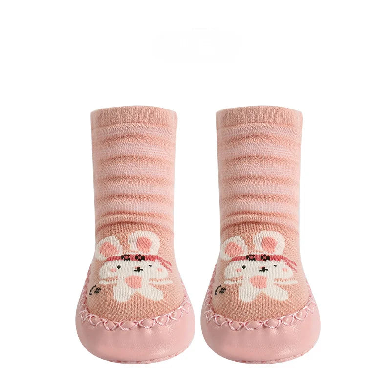 Toddler Non-slip Socks™ - Steps in Style - Calcetines con suela y estampado animal