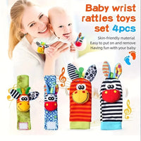 Thumbnail for Wrist Rattle and Socks – Motricidad y juego – Sonajeros para bebés (juego de 4)