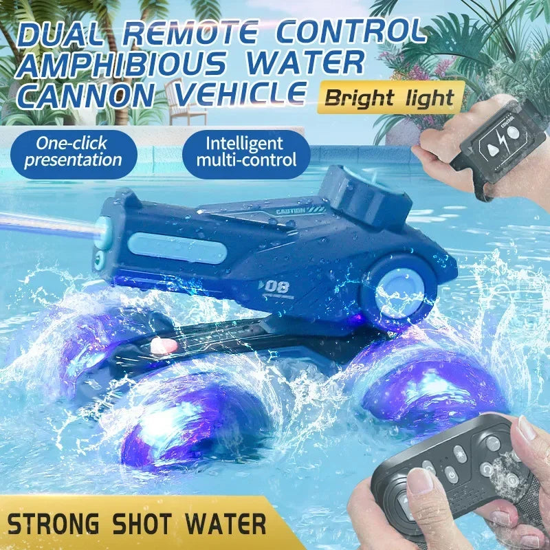 Aqua Racer™ – Doble tan duro – Coche de carreras RC anfibio