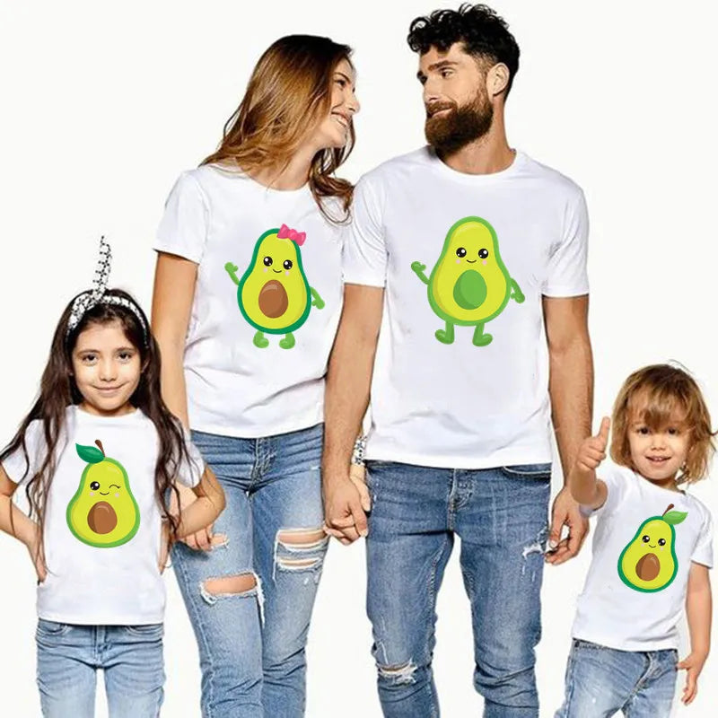 Mini Fashion™ - En familia - Camiseta aguacate blanca