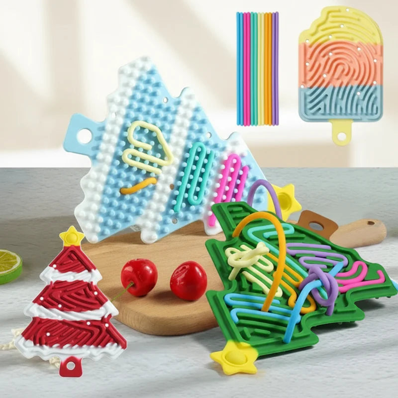 FidgetFrost – Divertido y suave – Tablero de actividades de silicona