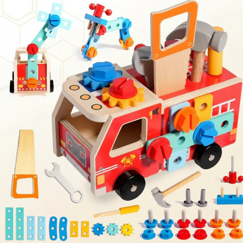 BuildRescue – Educativo y creativo – Camión de bomberos de madera