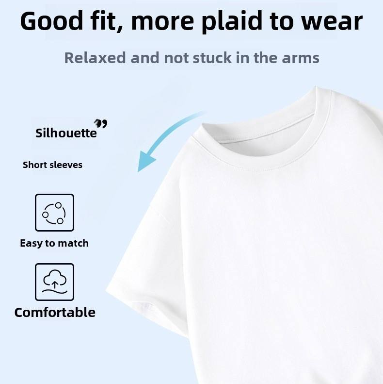 SimpleWear – Casual y suave – Camiseta Relax Fit con cuello redondo