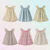 Floral Dress – Ligero y vaporoso – Vestido de manga ondulada para niña