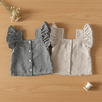 Thumbnail for Girls Ruffle Tee – Ligero y adorable – Conjunto de ropa para niños