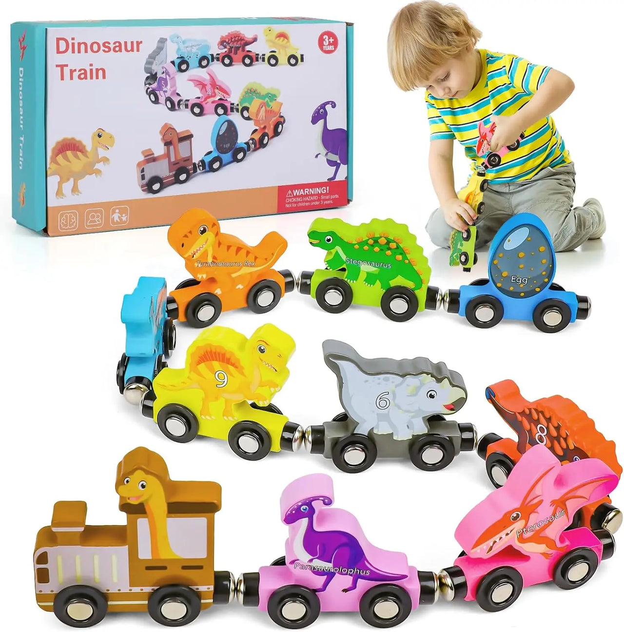 Tiny Express™ – Colorear y moldear - Trenes de juguete de madera