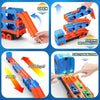 Mega Transporter - Diversión de carreras 9 en 1 - Camión de juguete transformable