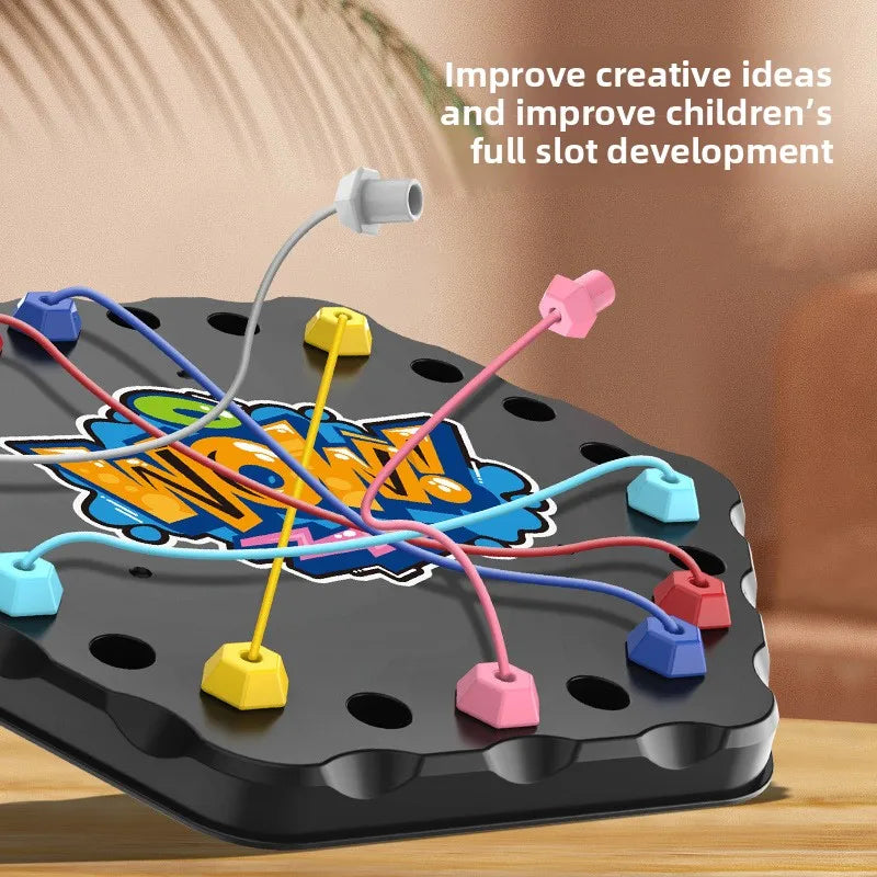 Color Rope Logic Game – Razonamiento e Interacción – Juego de mesa