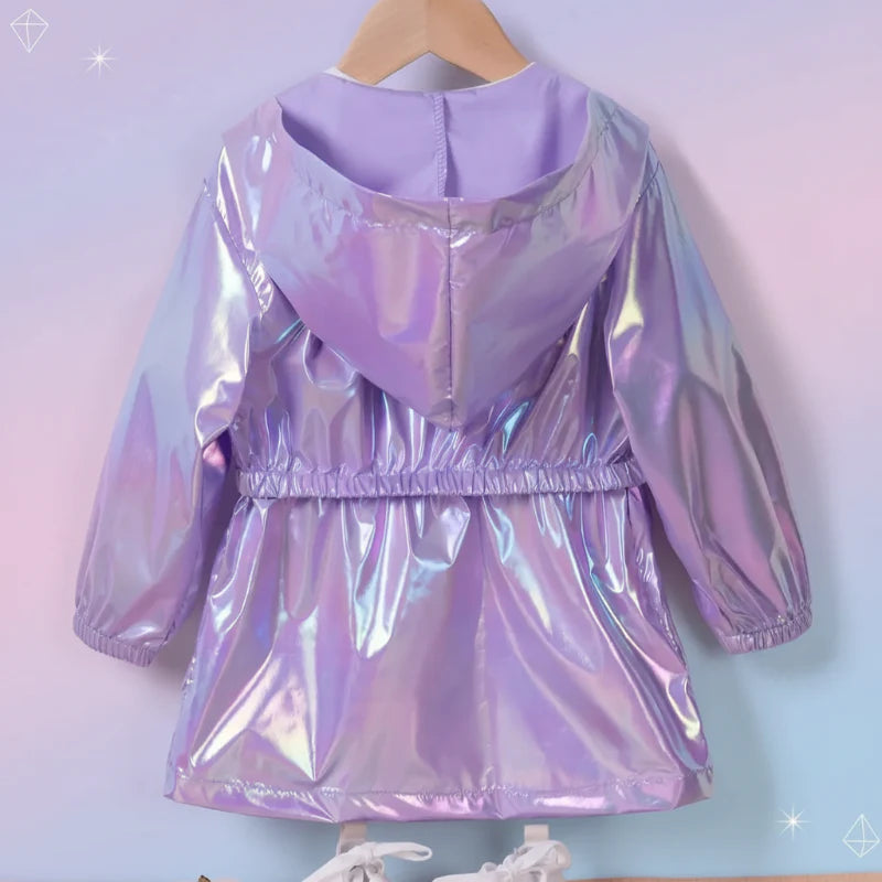 LumiBreeze – Brillante y ligero – Chubasquero infantil con capucha