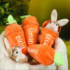 Personalized Bunny – El regalo de Pascua definitivo - Conejito de peluche con zanahoria y nombre