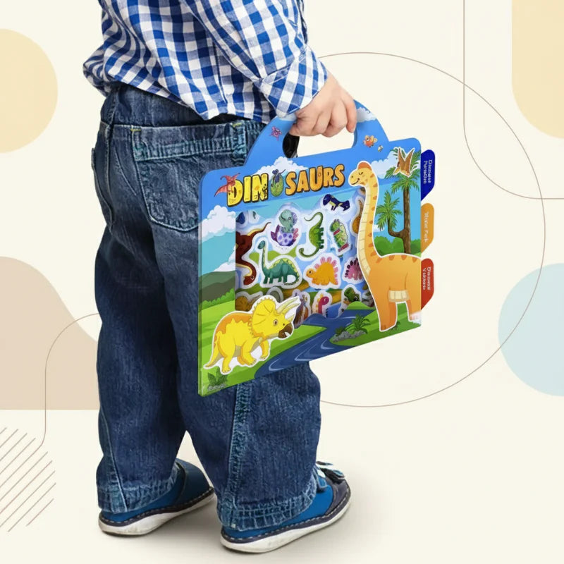 StickerFun – Colorido e instructivo - Libro de pegatinas reutilizable