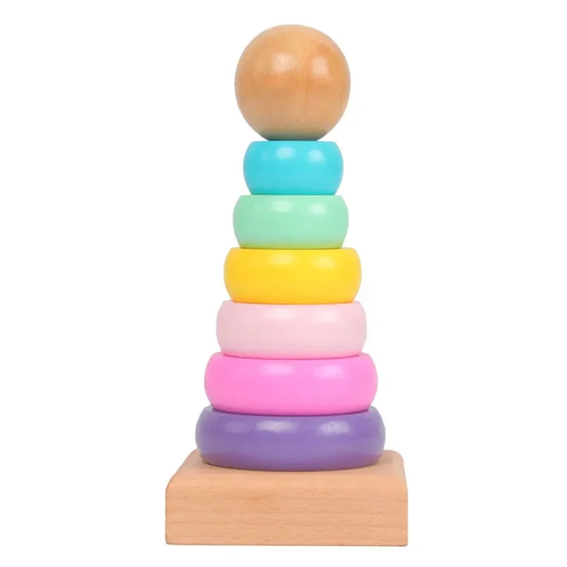 Rainbow Stacker™ – Diversión de torre colorida – Torre apilable arcoíris