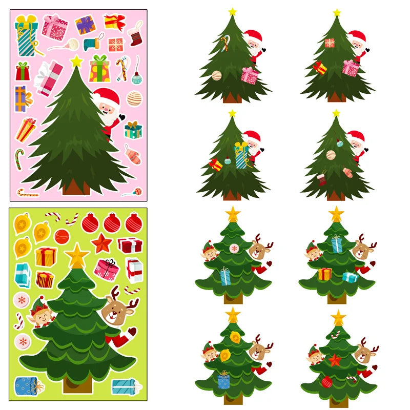 Xmas Tree Stickers™ - Construye tu propio milagro navideño - Adhesivos navideños