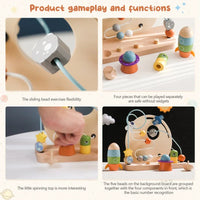 Thumbnail for Bead Tracks™ – Tren, coche y motricidad - Juego de cuentas y arrastre de madera